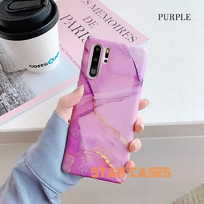 For Samsung S22 S21 Note20 Ultra S9 10Plus Marble Silicone Shockproof Case Cover • $8.99