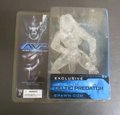 Stealth Celtic Predator Exclusive 2004 MCFARLANE TOYS Alien Vs. Predator MOC GV • $48.97