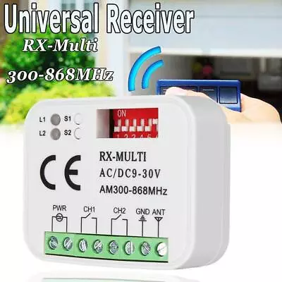 1x Universal Radio Receiver RX-Multi 300-868Mhz For Marantec 2024 Y7L0 • $7.66
