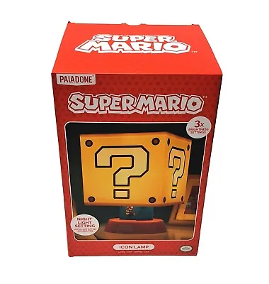 Super Mario Bros Icon Lamp Question Block With Mario Desk Lamp Night Light 3  • $22.99