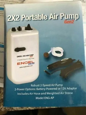 $44.95 • Buy Engel Coolers ENG-AP Portable Live Bait 2 Speed Aerator Pump Kit & 12V Adapter