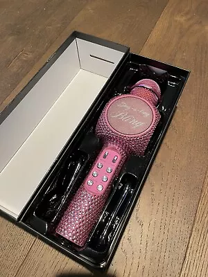 Sing-along Pink Bling LED Wireless Bluetooth Karaoke Microphone - Pink Bling • $46.06