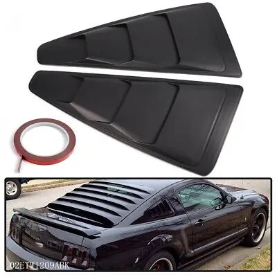 1/4 Quarter Side Window Louver Cover Fit For 2005-2014 Ford Mustang GT • $20.25