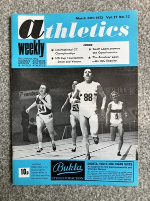 £6.99 • Buy ATHLETICS WEEKLY -24 Mach 1973 -  Birchfield Top Club; Geoff Capes; Paul Nihill