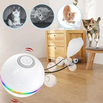 $19.89 • Buy Electric Cat Ball Interactive Smart Toys Automatic Rolling Cats Kitten Ball Toy