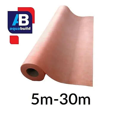 5m²-30m² AQUA BUILD Waterproof Tanking Decoupling Membrane Fleece Matting Orange • £7.99