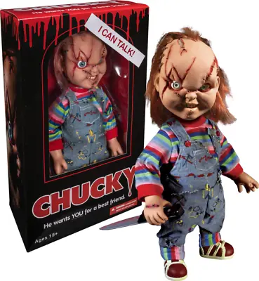 Child's Play - Scarred Chucky 15  Good Guy Action Talking Figure With Sound NEW • $149.95