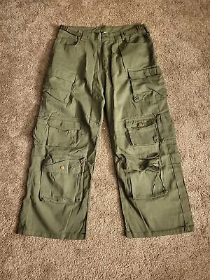 Mens Cargo Pants. Military. Pockets. Brand New. Tactical. Olive Green. Baggy  • $25