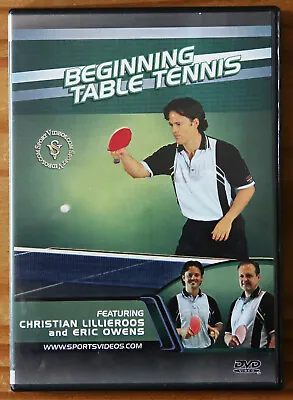 Beginning Table Tennis - DVD - Christian Lillieroos - Eric Owens • £22.95