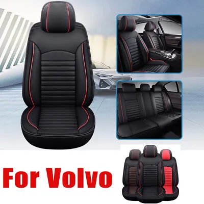 For VOLVO Car Front/Rear Seat Covers PU Leather Full Surround Waterproof Cushion • $131.24