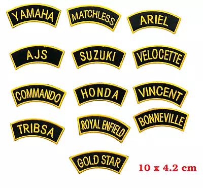 Beautiful Motorcycles Biker Rocker Banner Badges Patches Iron Sew On Jacket New • £1.99