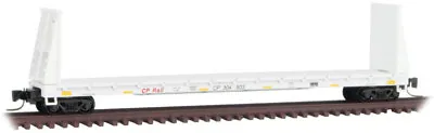 Micro-Trains MTL Z-Scale 61ft Bulkhead Flat Car Canadian Pacific/CP Rail #304903 • $22.19