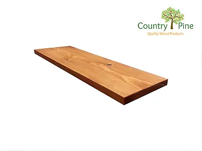 £34.95 • Buy Redwood Floating Shelf / Shelves  **5 Colours** Rustic Solid Timber
