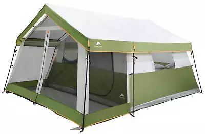 8 Person Family Cabin Tent 1 Room W/Screen Porch Weather Resistant Camping Green • $128.40