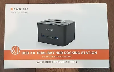 £30 • Buy FIDECO HDD/SSD Drive Docking Station, 2x USB 3.0  & SDCARD & MiniCARD - USED