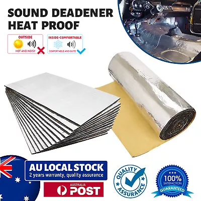 Car Deadener Heat And Sound Exhaust Heat Shield Insulation Noise Proof AU • $30.49