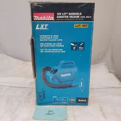 Makita XLC07Z 18V LXT Cordless Handheld Canister Vacuum Tools Only LOT 482 • $75