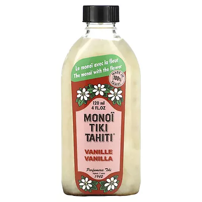 Monoi Tiare Tahiti Coconut Oil Vanilla 4 Fl Oz 120 Ml Not Tested On Animals • $13.54