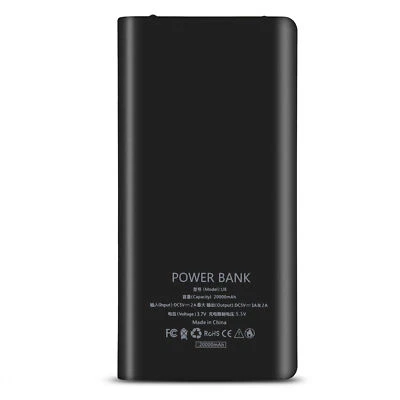 $10.26 • Buy Batteries 20000mAh Power Bank Shell Dual USB + Type-C + Micro USB Port🔥