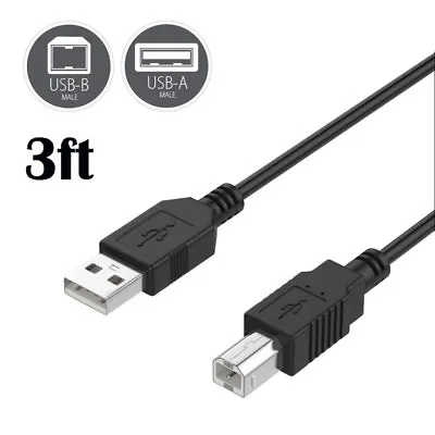 $5.99 • Buy 3ft USB Cable For E Pson Perfection V500 V600 V700 V30 V300 V750 Photo Scanner