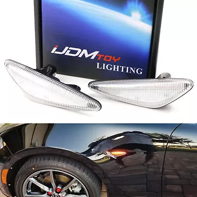 Clear Lens Amber LED Front Side Marker Light Kit For 16-up Mazda MX-5 09-12 RX8 • $25.19