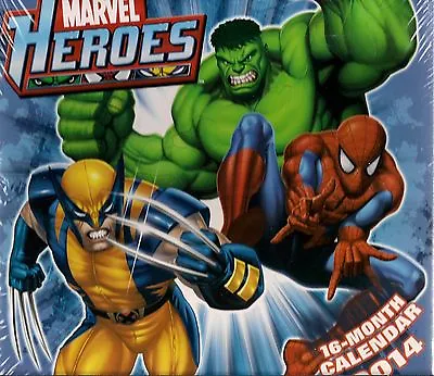 Marvel Heroes! 16~month 2014 Calendar!~find Hot~calendar!~here!~~~~ • $25.99