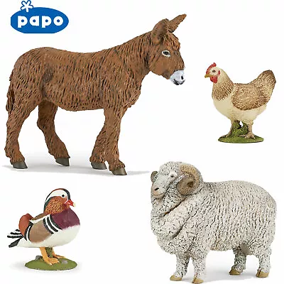 £3.49 • Buy PAPO Farmyard Friends - Choice Of 30 FARM Animals Donkey Sheep Goat Hen With Tag
