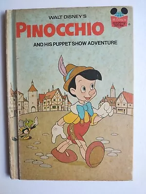 Walt Disney Pinocchio And His Puppet Show Adventure Vintage Hardcover Book 1973 • $6.99