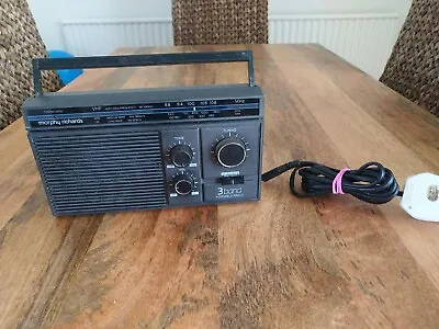 Vintage Morphy Richards Model R150 3 Band Portable Radio  Volume Switch Fault • $12.62