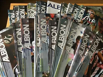 West Brom WBA HOME & AWAY Programmes 2007/08 2008/09 2009/10 League & Cup • £4