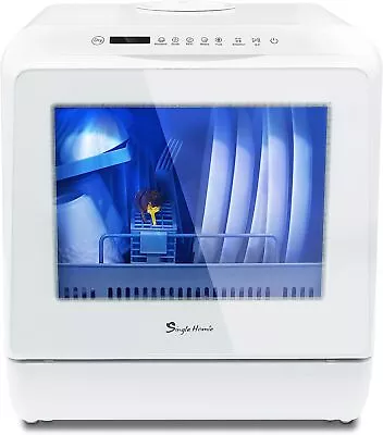 Singlehomie Mini Table Top Dishwasher Portable Countertop Dishwasher 6 Programs • £231.60