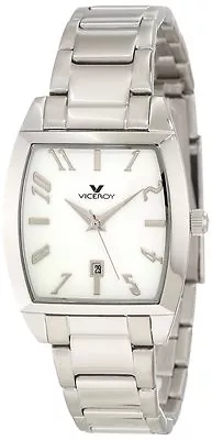 Viceroy Women's 40646-05 White Tonneau Dial Stainless Steel Watch • $79.99