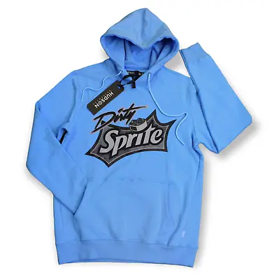 HUDSON  DIRTY SPRITE  HOODIE PULLOVER Retro 13 University Blue • $49.79