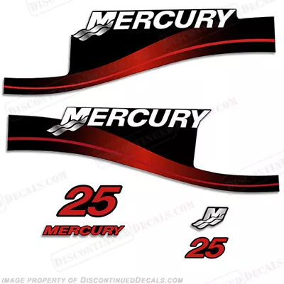 Fits Mercury 25hp Outboard Decal Kit Blue Or Red Available • $74.95