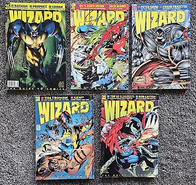 Wizard Comics Magazine Lot (5) ISSUES 35 36 37 38 39  (1994) • $2.25