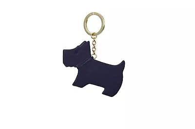 Radley Leather Key Ring Bag Charm My Radley Dog In Purple • £18.95