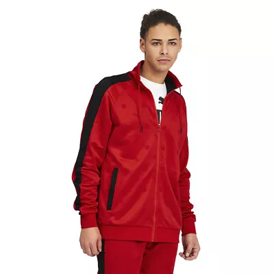 Puma Nyc Full Zip Track Jacket Mens Red Coats Jackets Outerwear 586436-11 • $24.99