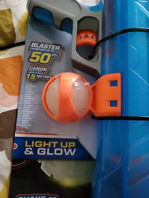 Nerf Dog Tennis Ball Blaster Toy Shoots Up To 50' Light Up And Glow New Pet • £15