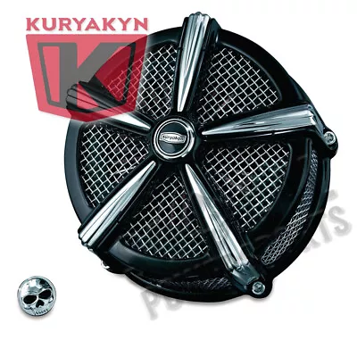 Kuryakyn Mach 2 Air Cleaner - Black & Chrome - 9514 • $263.83