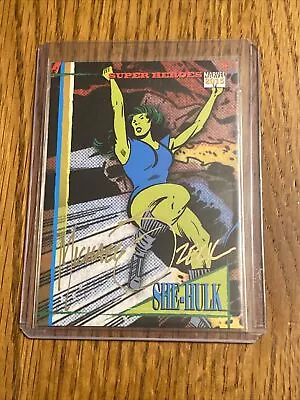 2015 Marvel Fleer Retro 1993 Skybox Auto Michael Zeck #4 She-Hulk • $75