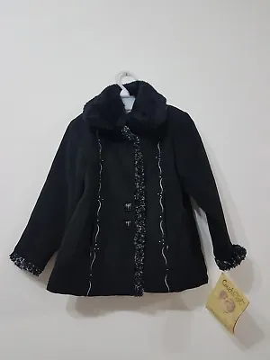 Couche Tot Baby Girl Winter Black Coat NEW Size 80 Age Range 9 -12-18 Months • £36