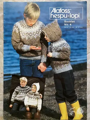 Allafoss Lopi Hespu-lopi Children Knitting Pattern  Book No. 4 891.2.16 • £4.50