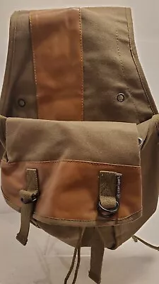 Vintage Canvas Stansport Saddle Bags Horse Motorcycle Bike Military Side  • $58.90