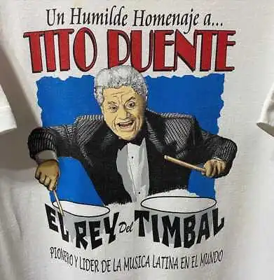 VTG Thank You TITO PUENTE MAMBO KING Shirt White Classic Unisex S-5XL NE2363 • $20.89