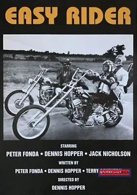 Easy Rider Vintage UK Import Dennis Hopper Movie Poster 23 X 33 • $65.57