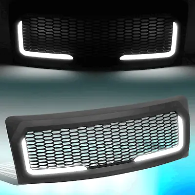 For 09-14 Ford F150 LED Bar Front Bumper Hood Grille Matte Black Honeycomb Mesh • $132.99