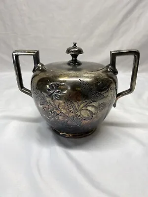 Vintage Wilcox Silver Plate Quadruple  Sugar Bowl • $15