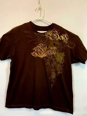 Malibu Cowboy Embroidered Men's Shirt XXL Tee Shirt Graphic Skull • $14.99