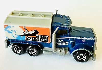 Matchbox 1981 Peterbilt Truck Rare TEST MISSION Space NASA Shuttle 3” Length • $10