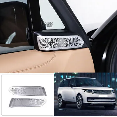 For Range Rover L460 2022-2024 Silver Steel A Pillar Speaker Sound Cover Trim • $99.90